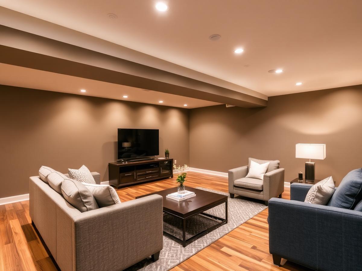 Finished Basement Living Area
